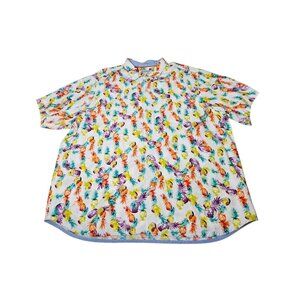 Tommy Bahama The Veracruz Cay Shirt Pineapple Hawaiian Colorful Aloha Men's 2XL